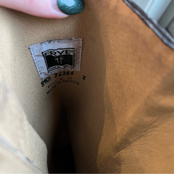 Frye Heath Distressed Moto Style Boots 76286 Size 8.5B - Picture 8 of 13